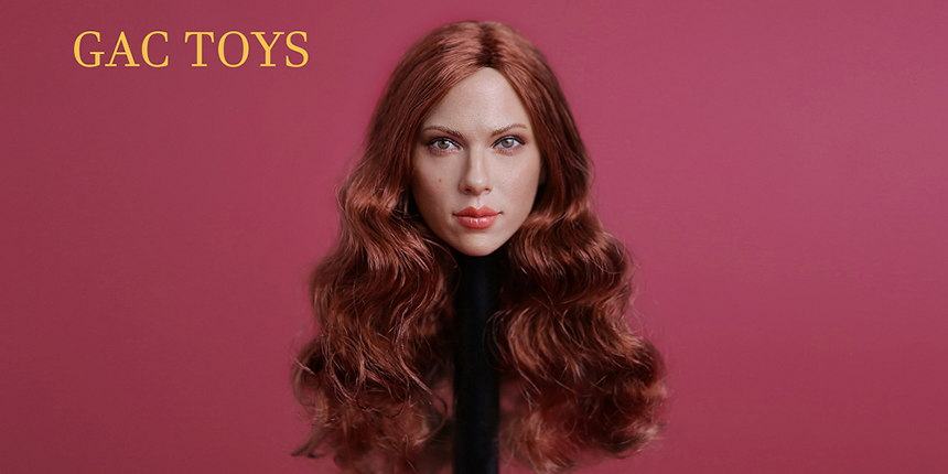 GACTOYS GC002 스칼렛 요한슨 블랙 위도우 헤드 피규어 1/6