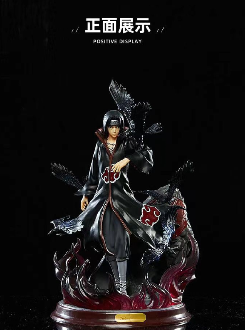 샤오 조직 Uchiha Itachi 나루토 까마귀 장식 우치하 이타치 피규어 28cm