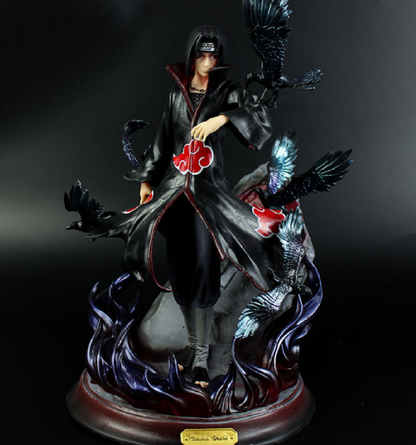 샤오 조직 Uchiha Itachi 나루토 까마귀 장식 우치하 이타치 피규어 28cm