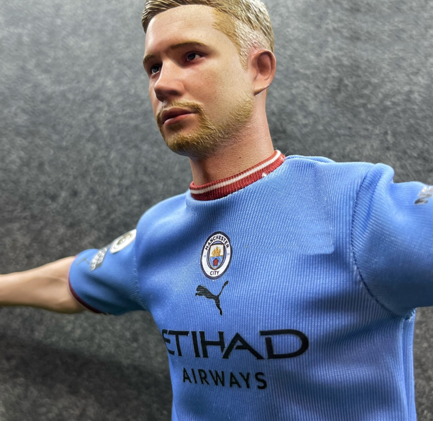 CR7 스튜디오 맨체스터 시티 1/6 케빈 더 브라위너 축구 스포츠 피규어