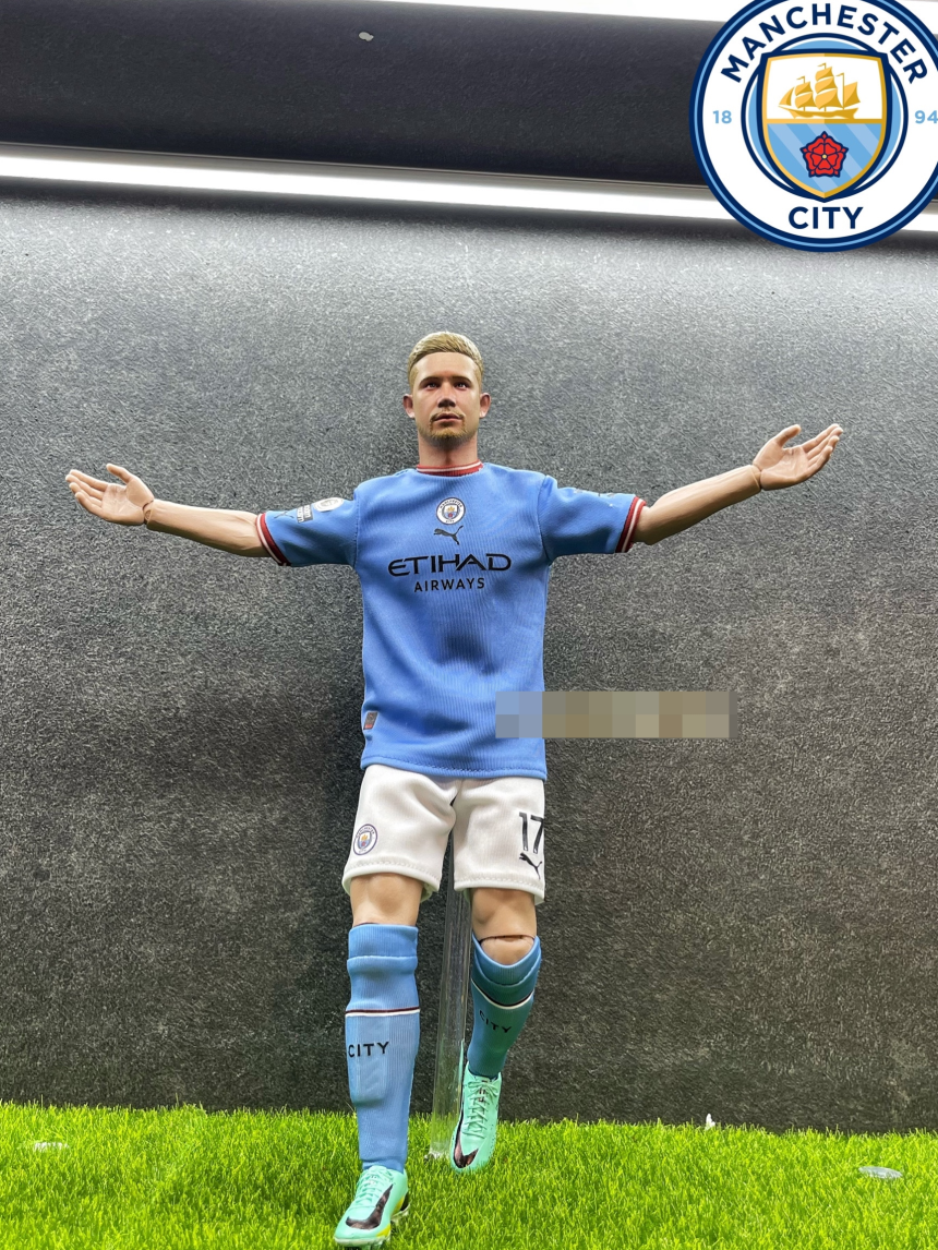 CR7 스튜디오 맨체스터 시티 1/6 케빈 더 브라위너 축구 스포츠 피규어