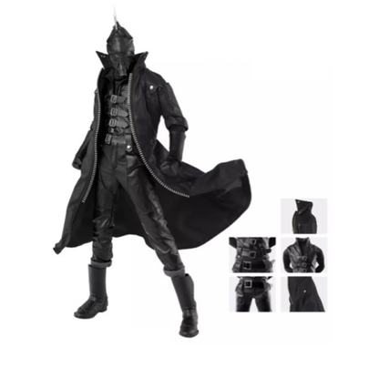 DOLLSFIGURE CC224 블랙다크 레더 슈트 1/6 피규어 루즈 커스텀 의상세트