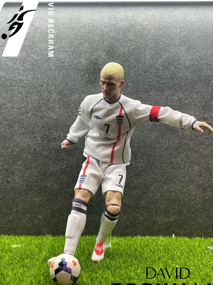 CR7 스튜디오 잉글랜드 삭발 빡빡이 헤어 1/6 데이비드 베컴 축구피규어