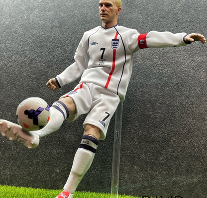 CR7 스튜디오 잉글랜드 삭발 빡빡이 헤어 1/6 데이비드 베컴 축구피규어