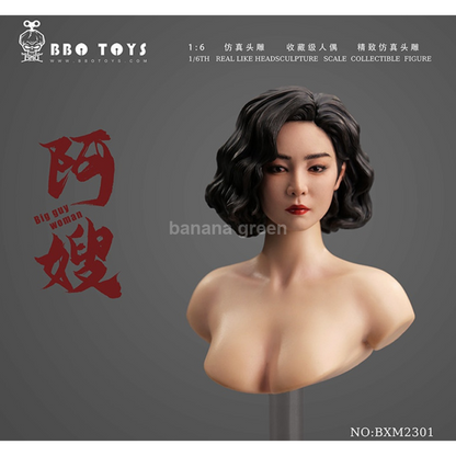 BBOTOYS BXM2301 여성 피규어 헤드 스컬프 1/6