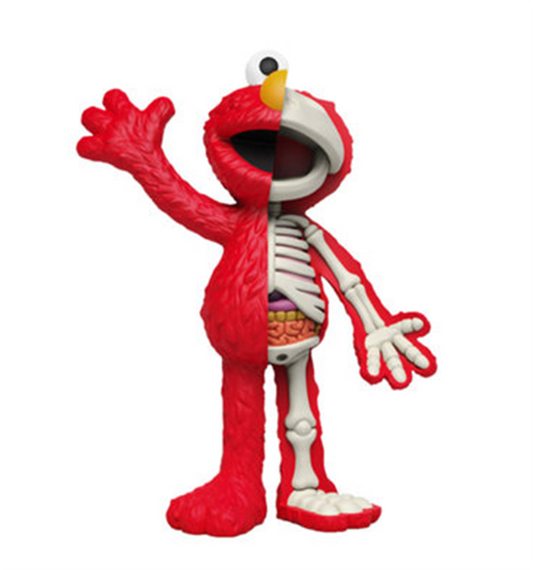 elmo 해부학 세서미 스트리트 마이티 잭 7cm 피규어