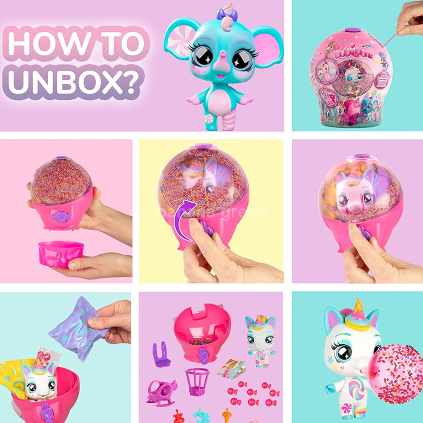 Bubiloons 버빌룬스 풍선 부는 랜덤 피규어 꾸미기 동물 테마