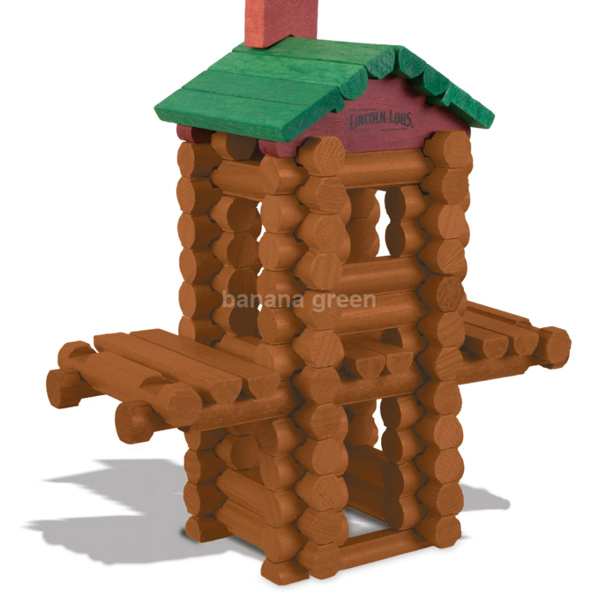 케이넥스 링컨 로그스 Lincoln Logs 100주년 기념 원목 통나무집 나무집 만들기 플레이세트