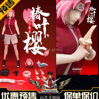 MOZ STUDIO MSAF003 나루토 하루노 사쿠라 피규어 1/6 Fire Will Tsubaki Ye Sakura Soldier