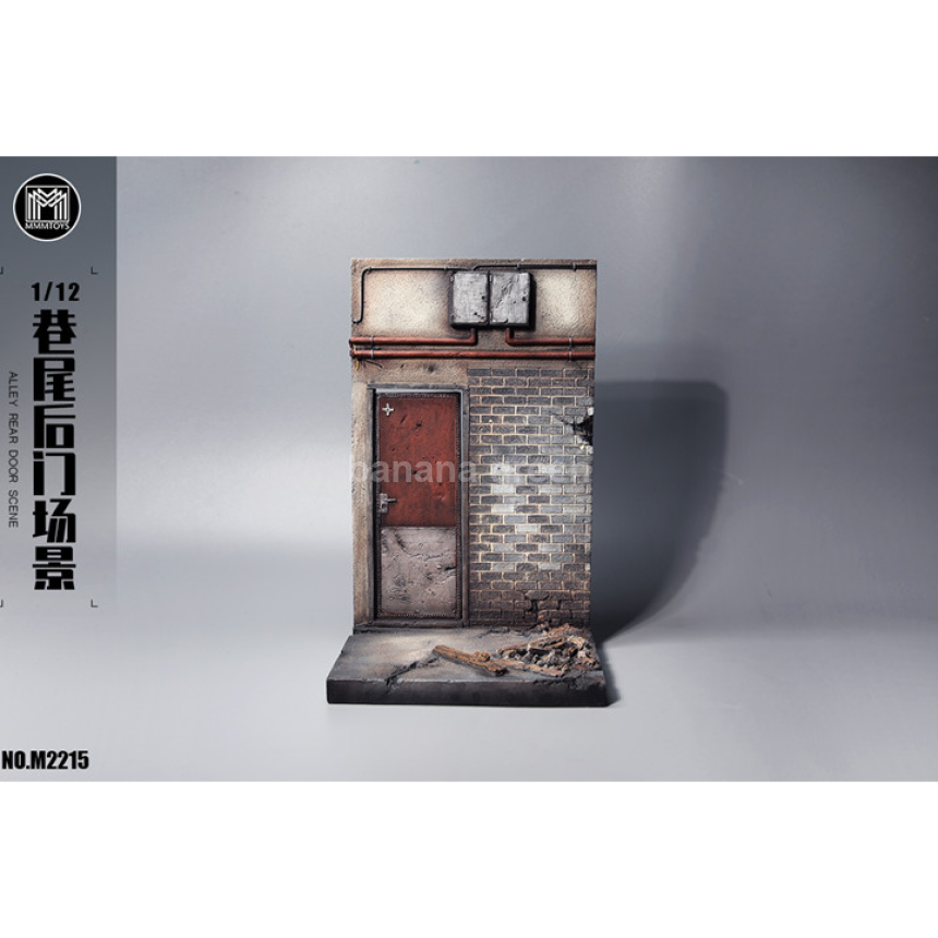 MMMTOYS M2215 피규어 골목 뒷문 배경 디오라마 1/12