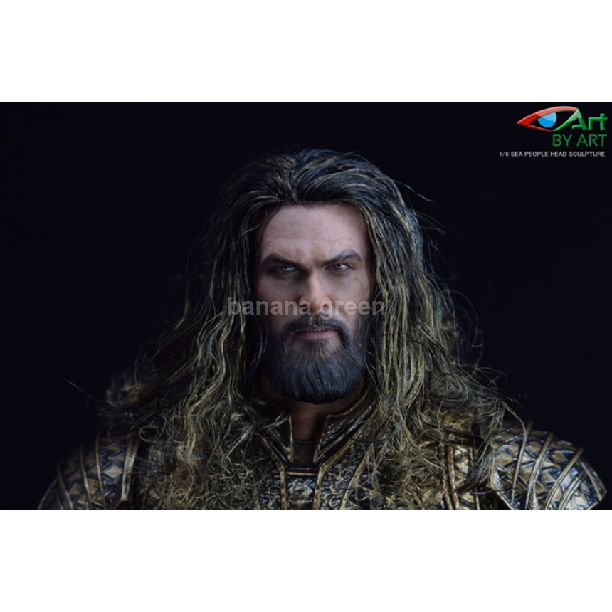 BY-ART BY-T3 바이아트 아쿠아맨 아서커리 커스텀 피규어 식모 헤드 창 1/6