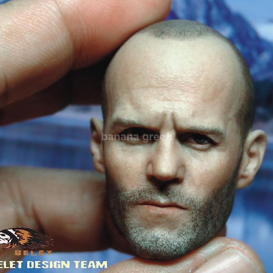 BELET BT012 익스펜더블 제이슨 스타뎀 커스텀 피규어 헤드 1/6 12인치