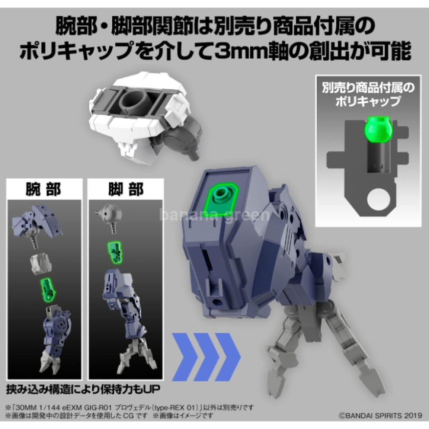 30MM eEXM GIG-R01 프로 베델 REX 01 1/144 스케일