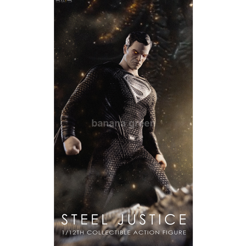 BMS BS03002 저스티스리그 1/12 블랙 슈퍼맨