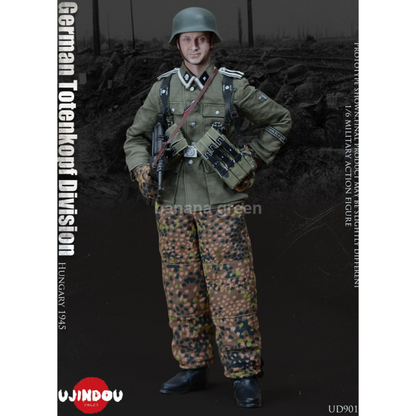 UJINDOU UD9011 WWII 독일군 1/6 Totenkopf 데스마스크 헝가리 1945