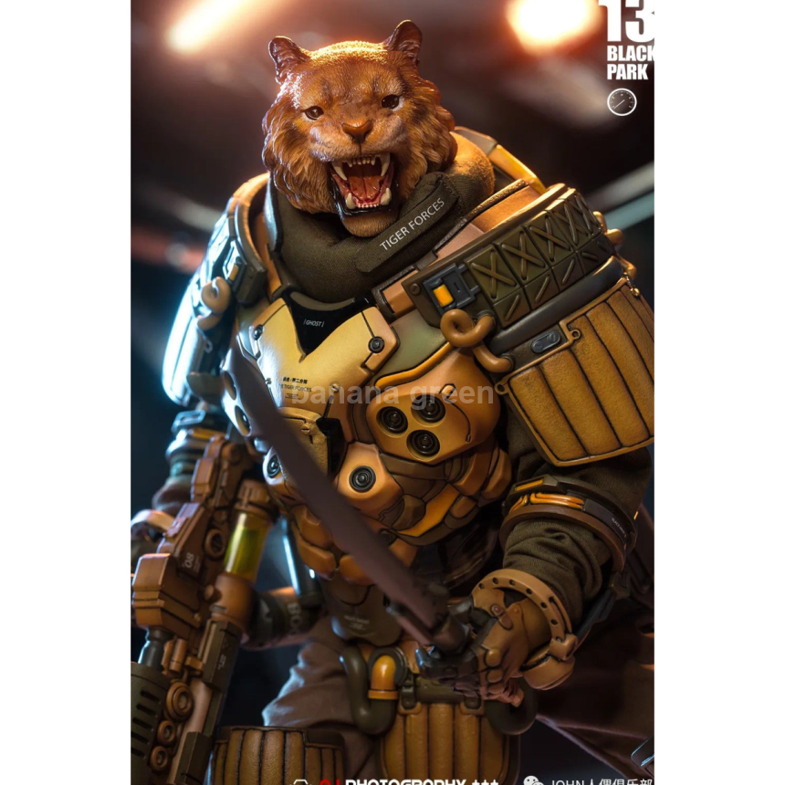 Black13Park B13 블랙13파크 중장특별전투부대 1/6 적호 호랑이