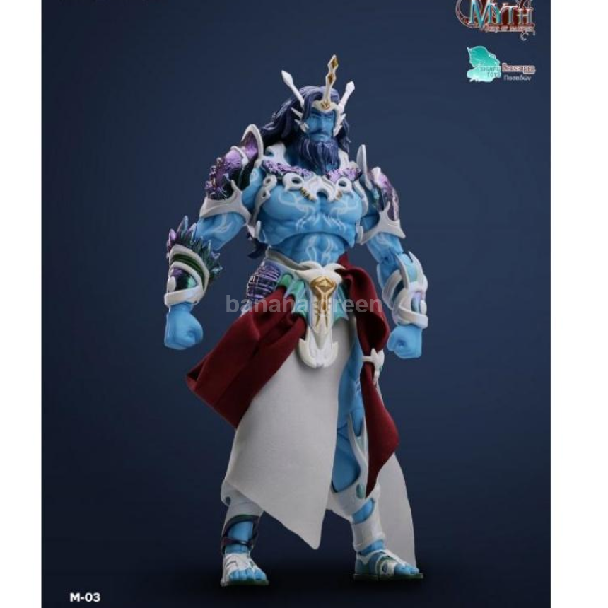 (출시) SHINFU TOYS 버서커 MYTH M03 M-03 포세이돈 블루버전 액션 피규어 1/12