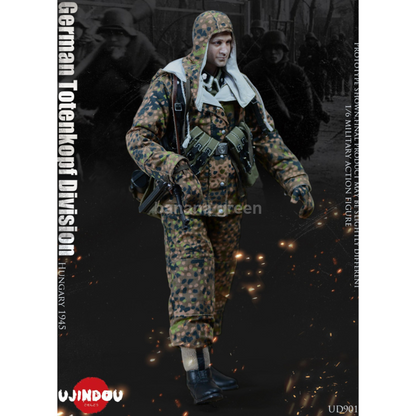 UJINDOU UD9011 WWII 독일군 1/6 Totenkopf 데스마스크 헝가리 1945