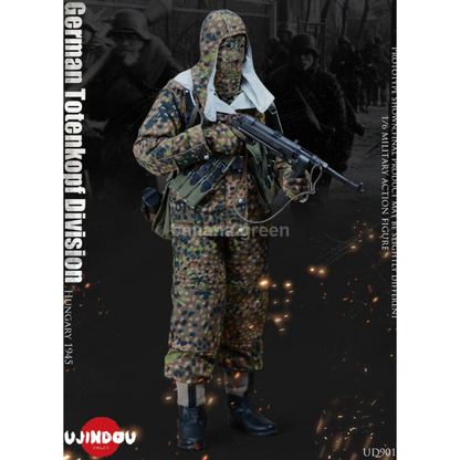 UJINDOU UD9011 WWII 독일군 1/6 Totenkopf 데스마스크 헝가리 1945