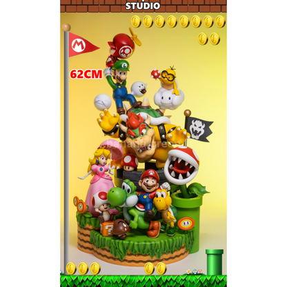 슈퍼마리오(T-STUDIO)-슈퍼 마리오 대집합 Ver. GK 레진 피규어