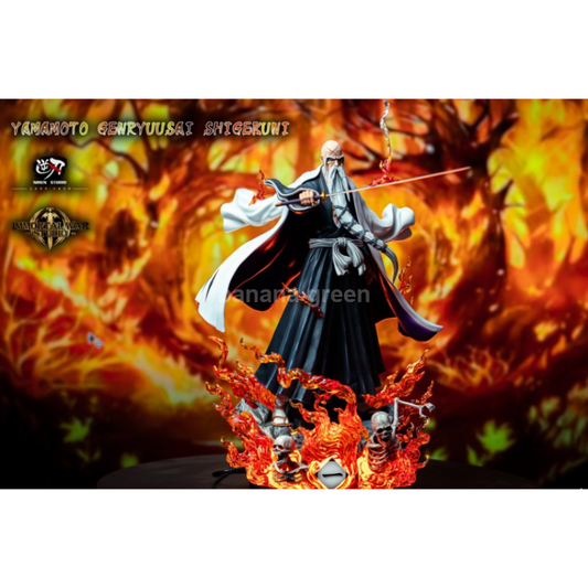 블리치(Niren x IW) LED 야마모토 겐류사이 한정판 레진 피규어