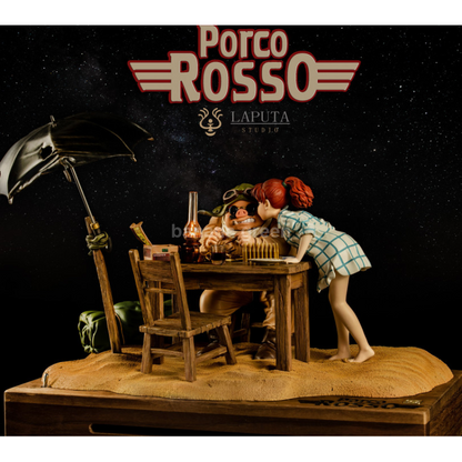 붉은돼지(Laputa STUDIO) BGM 포르코 로소 피오 피콜로 한정판 레진 피규어