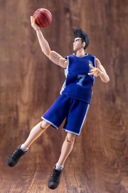 DASIN GT 슬램덩크 능남 7번 윤대협 - 센도 아키라 어웨이팀 유니폼