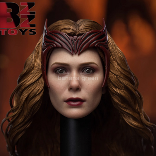 BZZ TOYS BH191 스칼렛위치 4.0 엘리자베스 올슨 커스텀 1/6 피규어 헤드