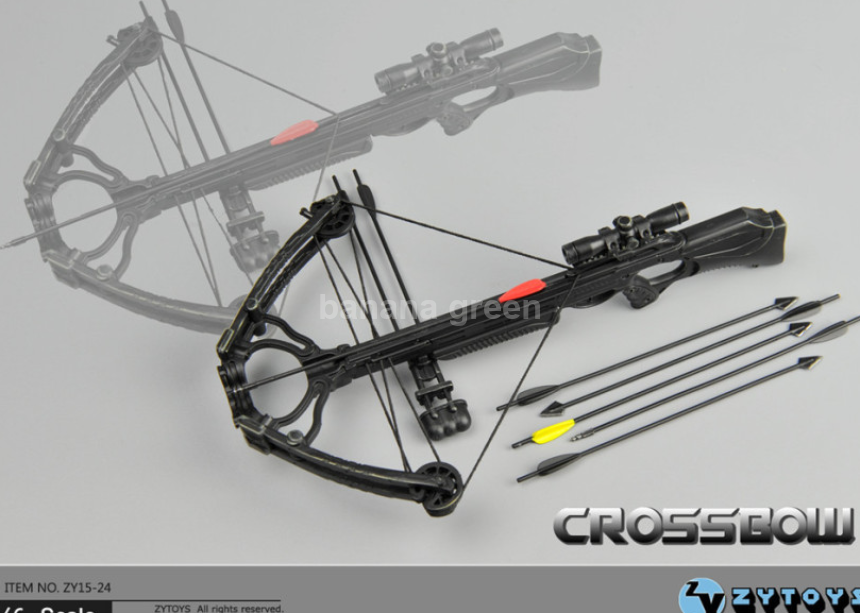 ZYTOYS 크로스보우 석궁 밀리터리 1/6 피규어 루즈 소품 ZY15-24