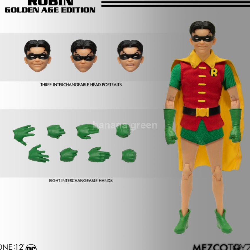 메즈코토이즈 MEZCO ONE:12 DC 로빈 골든 에이지 에디션 1/12 액션 피규어