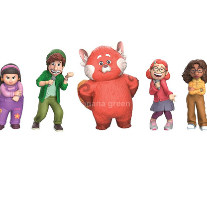 디즈니픽사 메이의 새빨간 비밀 터닝 레드 피규어 세트