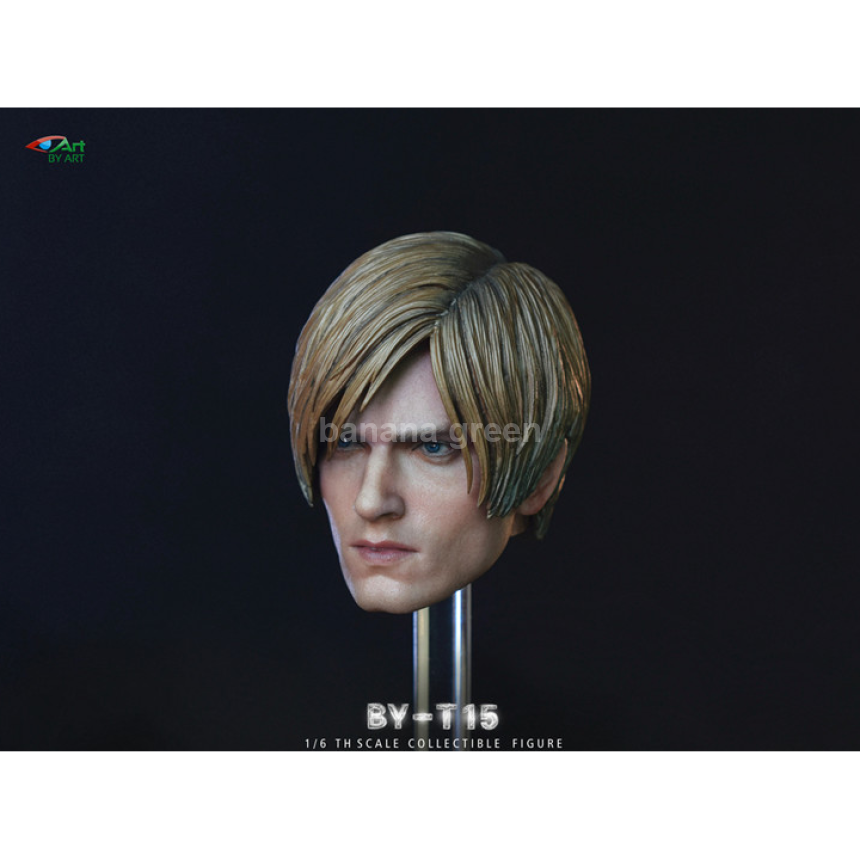 BY-ART BY-T15 레지던트이블 Re4 레온 피규어 헤드 커스텀 루즈 1/6