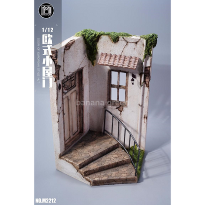 MMMTOYS M2212 피규어 유럽 스타일 오두막 디오라마 1/12