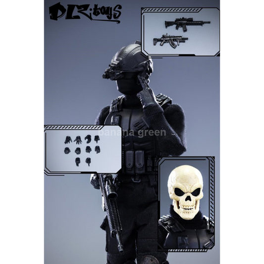DLZ.TOYS 스켈레톤 특수 부대 피규어 1/12