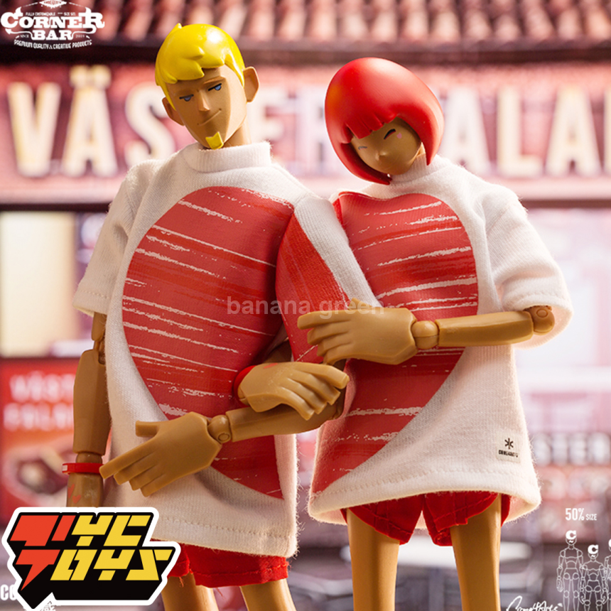 COME4ARTS LOVE001 패션 커플 액션 피규어 2종 20cm