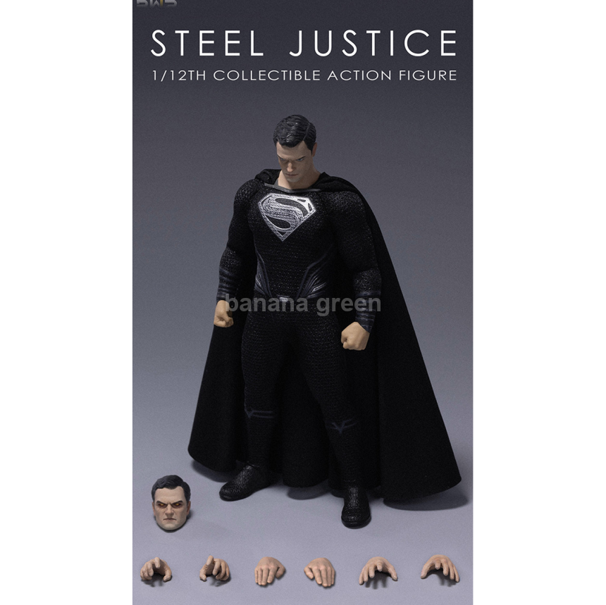 BMS BS03002 저스티스리그 1/12 블랙 슈퍼맨