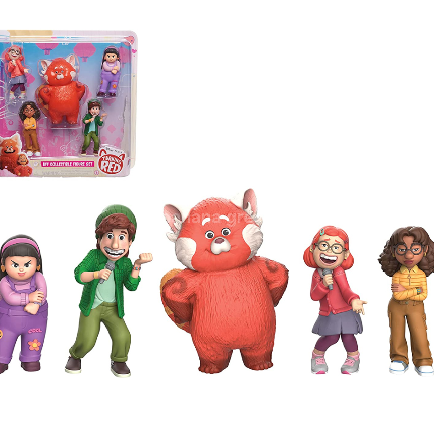 디즈니픽사 메이의 새빨간 비밀 터닝 레드 피규어 세트