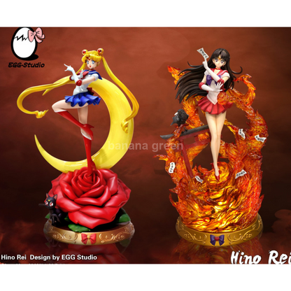 세일러문(EGG-STUDIO)-LED 1/5 세일러 마스 히노 레이 GK 레진 피규어