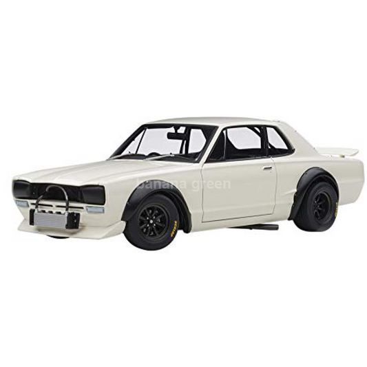 AUTOart 오토아트 1/18 닛산 스카이라인 GT-R (KPGC10) 레이싱 1972 화이트