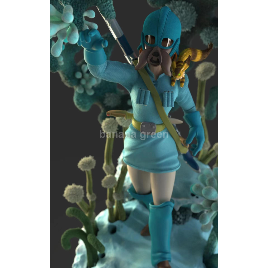 바람계곡의나우시카(AW-STUDIO)-1/4 나우시카 테토 리미티드 GK 레진 피규어