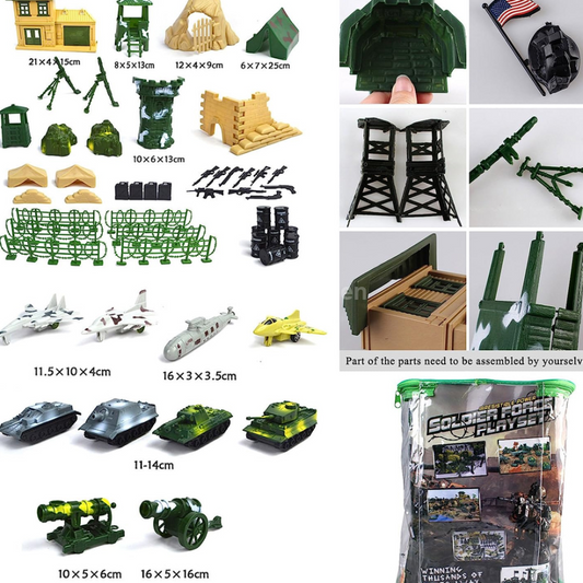 CpTree 토이스토리 버켓 솔져 미니 군인 피규어 300피스 대형 세트