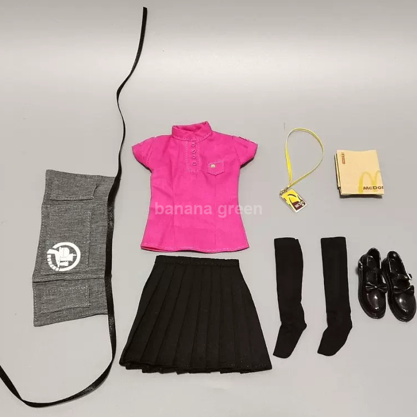 DMTOYS D05 1/6 맥도날드 유니폼 의상 set