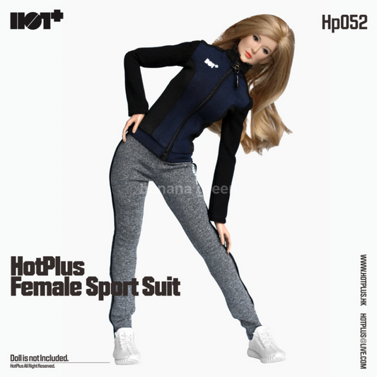 HotPlus HP052 1/6 여성 트레이닝 셋업 짚업자켓