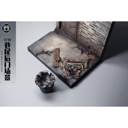 MMMTOYS M2215 피규어 골목 뒷문 배경 디오라마 1/12