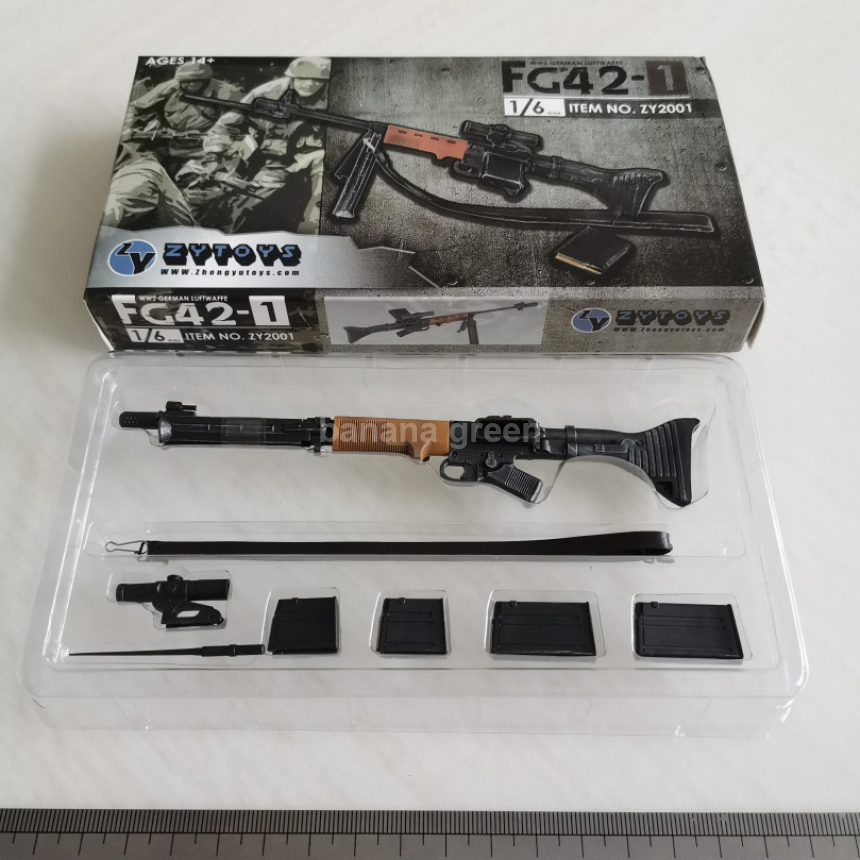 ZYTOYS 1/6 FG42 자동소총 밀리터리 피규어 루즈 소품 ZY2001