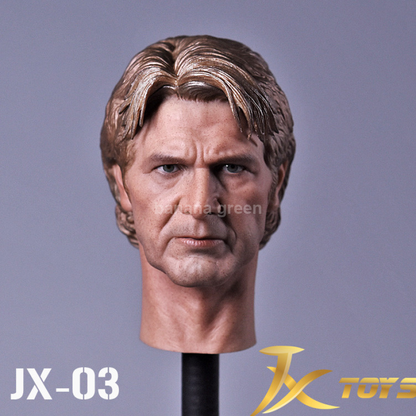 JXTOYS JX03 스타워즈7 1/6 한솔로 해리슨포드 헤드