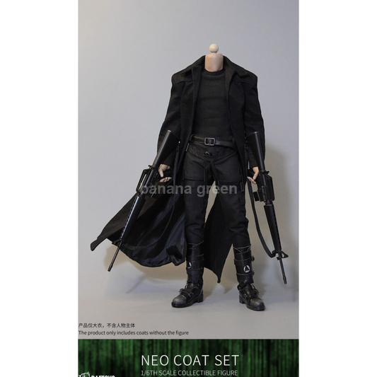 DAFTOYS F022 매트릭스 1/6 네오 블랙 롱코트 루즈