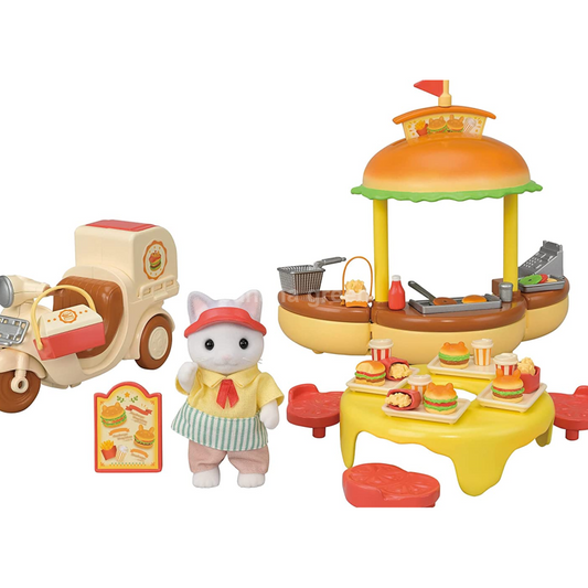 실바니안 패밀리 유원지 가게 갓 만든 햄버거 수레 미-91