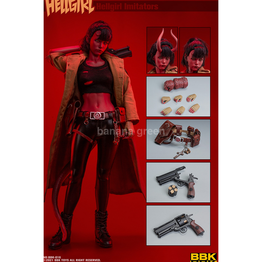 BBK BBK016 1/6 헬걸 액션 피규어