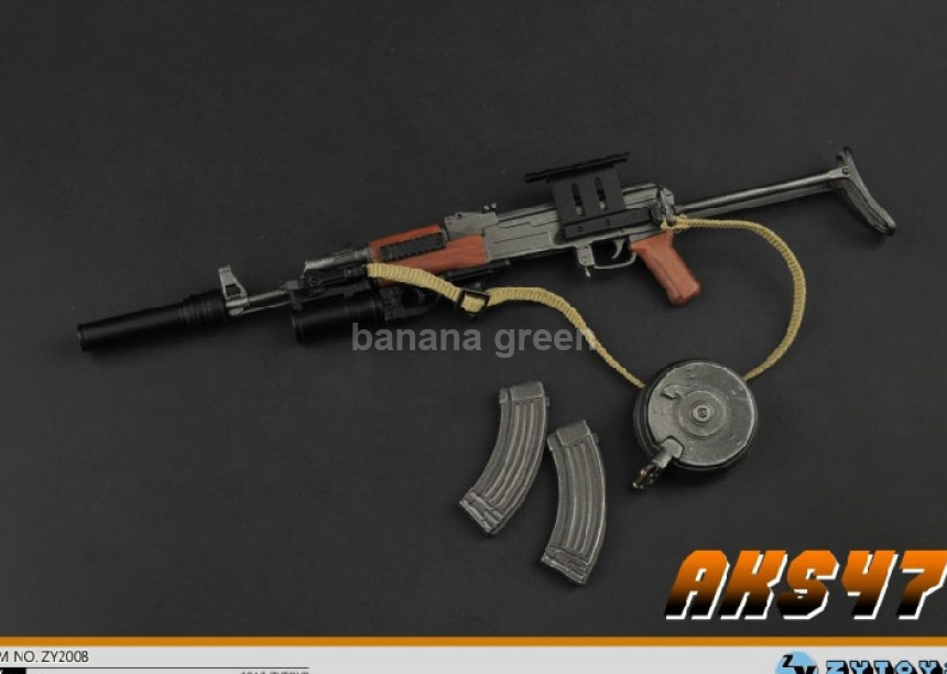 ZYTOYS 1/6 AKS47 돌격소총 피규어 루즈 소품 ZY2008